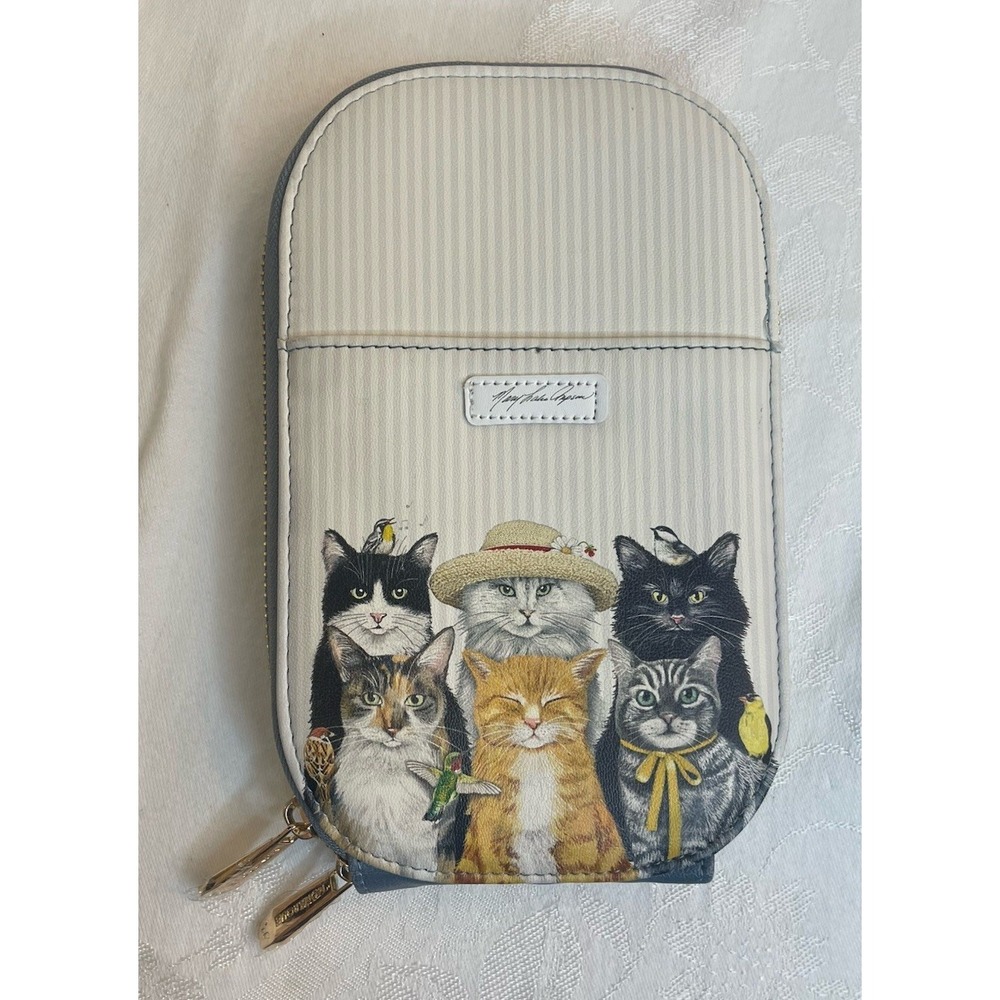Monarque Mary Lake Thompson Cat Crossbody Bag Purse Wallet No Strap NEW